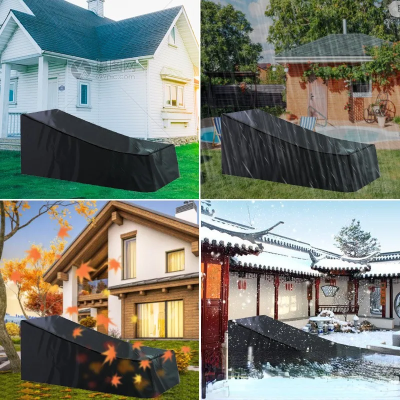 Customized outdoor furniture multiple colour waterproof sunlounger beach chair covers