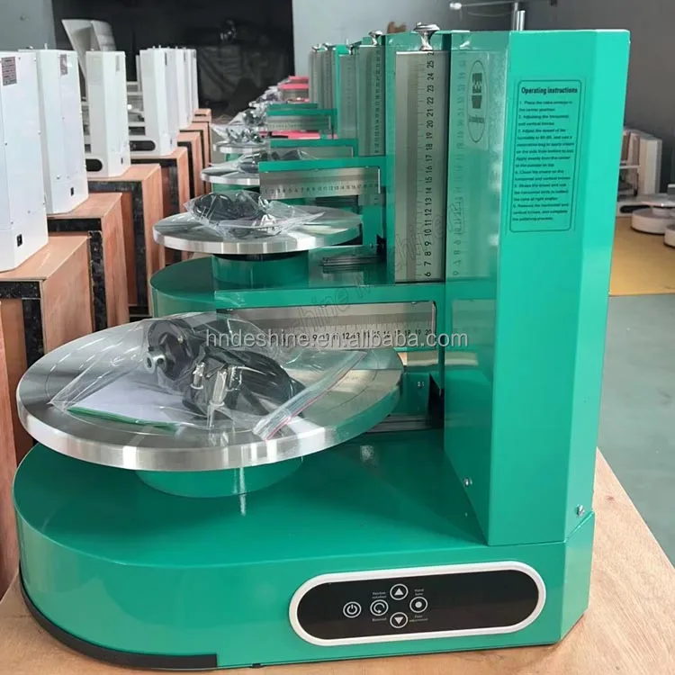 Low Price Electric 4-12 Inch Birthday Cake Cream Jam Smearing Machine Automatic Cake Polishing Helper Labor-saving Equipment