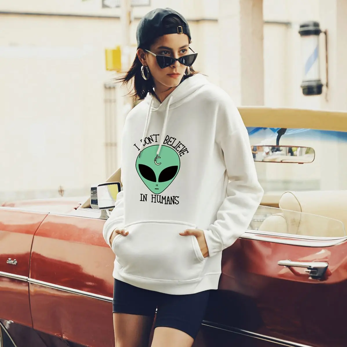 
2020 fashion hoodies for women alien streetwear hooded 100% cotton unisex pullover hoodies private label hoodies 