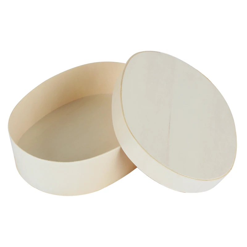 Biodegradable  Wooden Take Out Fast Food Catering Oval Box Lunch Benton Box  Food Container With Wooden Lid