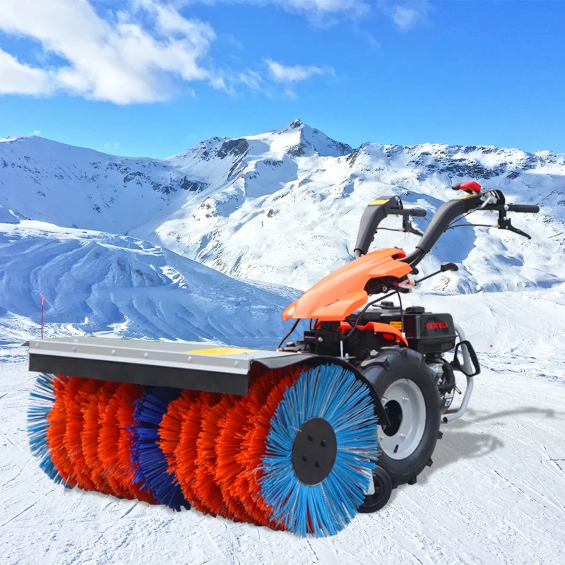Multi-functional Diesel  Mini Snow Blower Machine Hydraulic Popular Snowplows  Walk Behind Snow Removal Machine Price