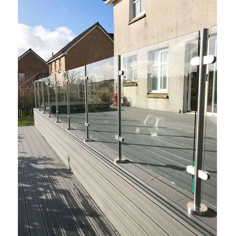 VIKO Top Sale Swimming Pool Round Spigot Glass Balustrade