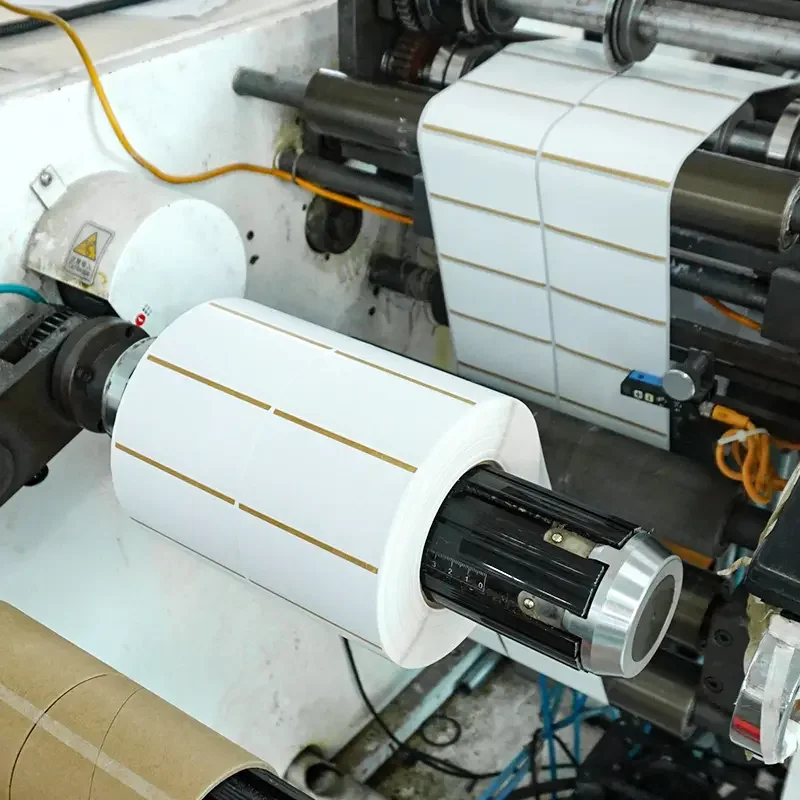 Manufacturer art self-adhesive paper acrylic base jumbo label roll hot malt/acrylic/frozen/removable glue