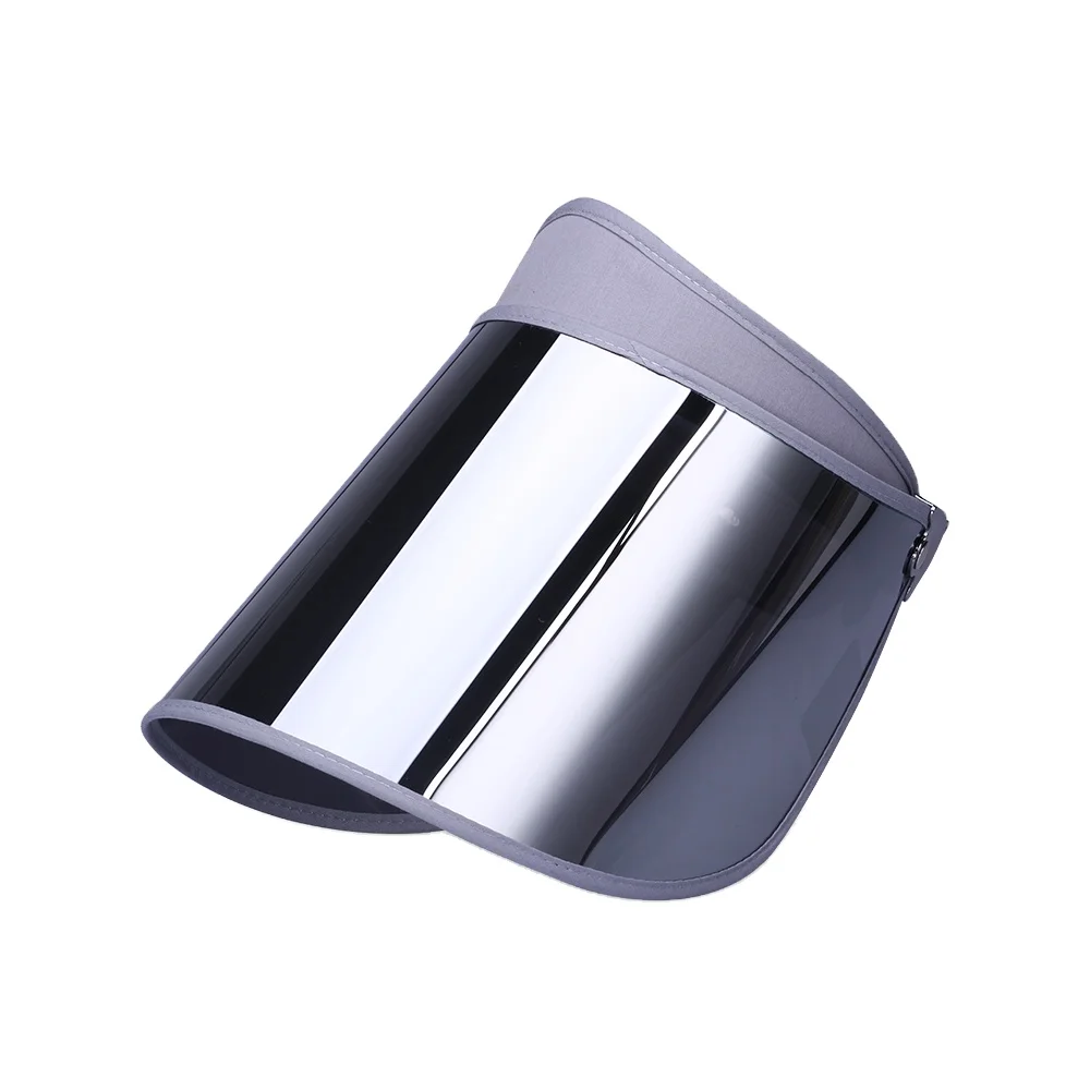 Personal Custom Pvc Plastic Visor Hat Transparent Colorful Transparent Sun Cap High Quality Sun Visor