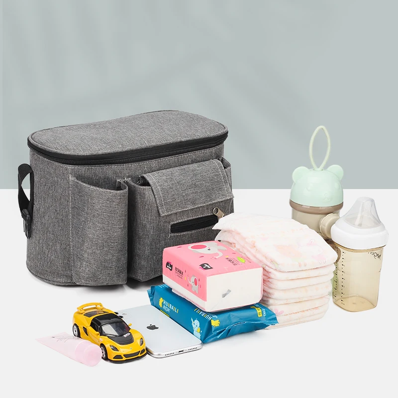 Factory wholesale Outdoor Travel universal baby stroller organizer Insulated diaper bag