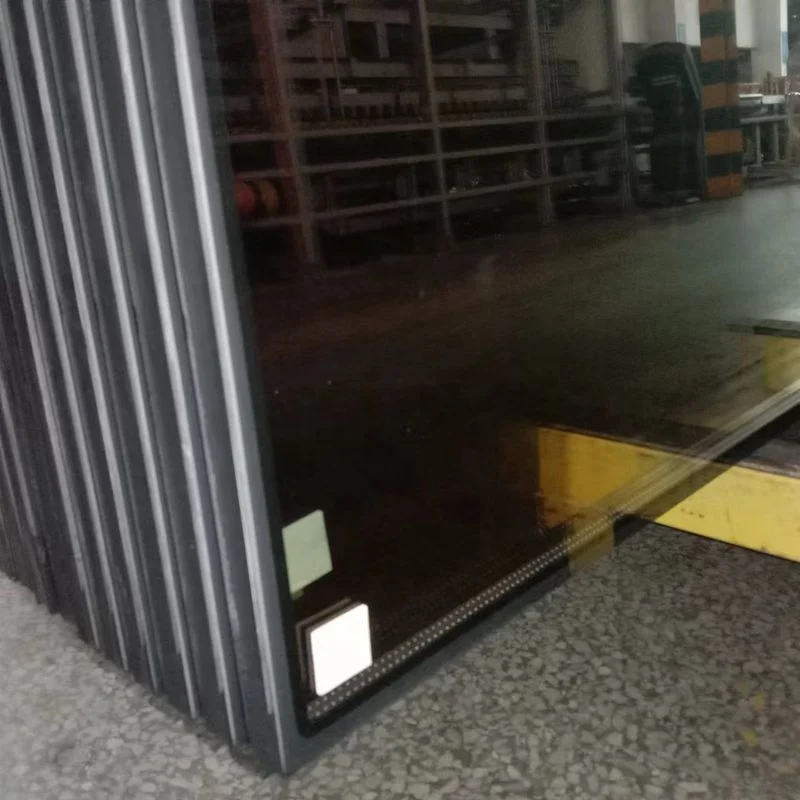 China professional manufacturing glass factory custom 6mm+12A+6mm  insulating glass with curtain and railing