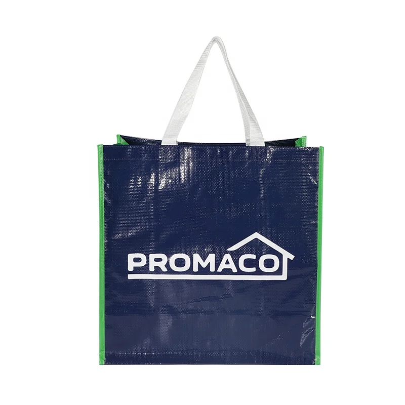BSCI Custom latest fashion plastic woven tote Takeaway Shopping Grocery polypropylene woven bags pp woven shop bag