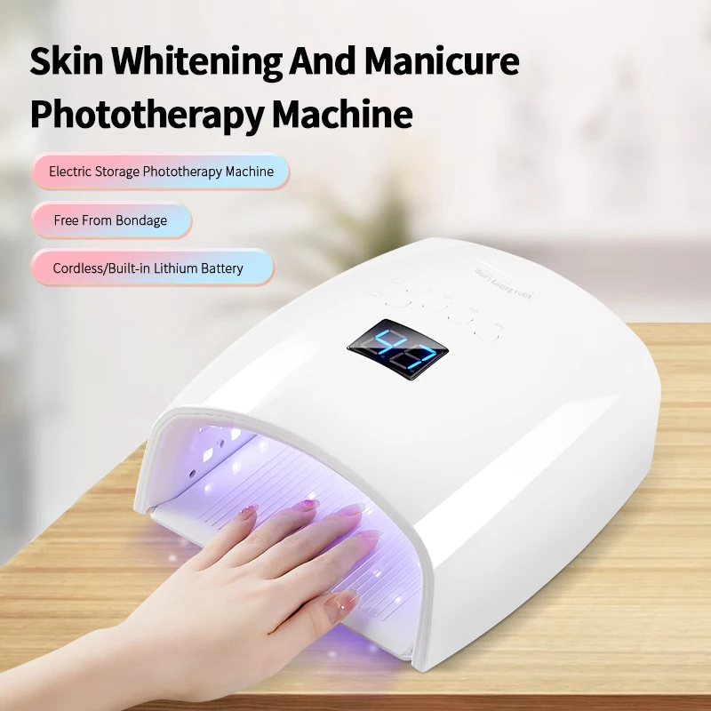 Upgraded version s10 Wireless Rechargeable with 66W 33 pcs led beads UV LED Lamp Nail Dryer Quick Drying Manicure Pedicure