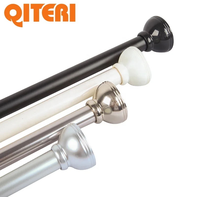 Hot sales 1in Extensible customization shaped shower curtain rod extra long unique rods for living room