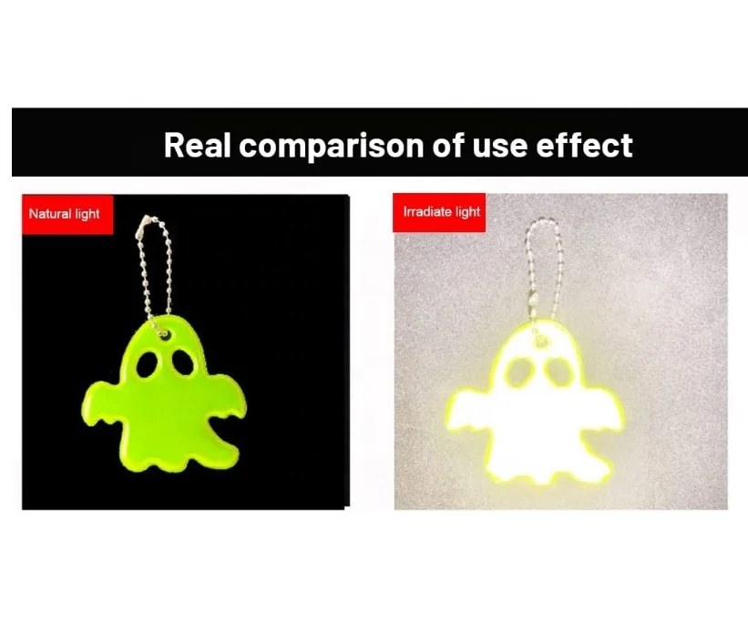 Reflex Hanger,Reflex Keychain,Reflex Tag Dangler High Visibility Reflective PVC Reflective Keychains