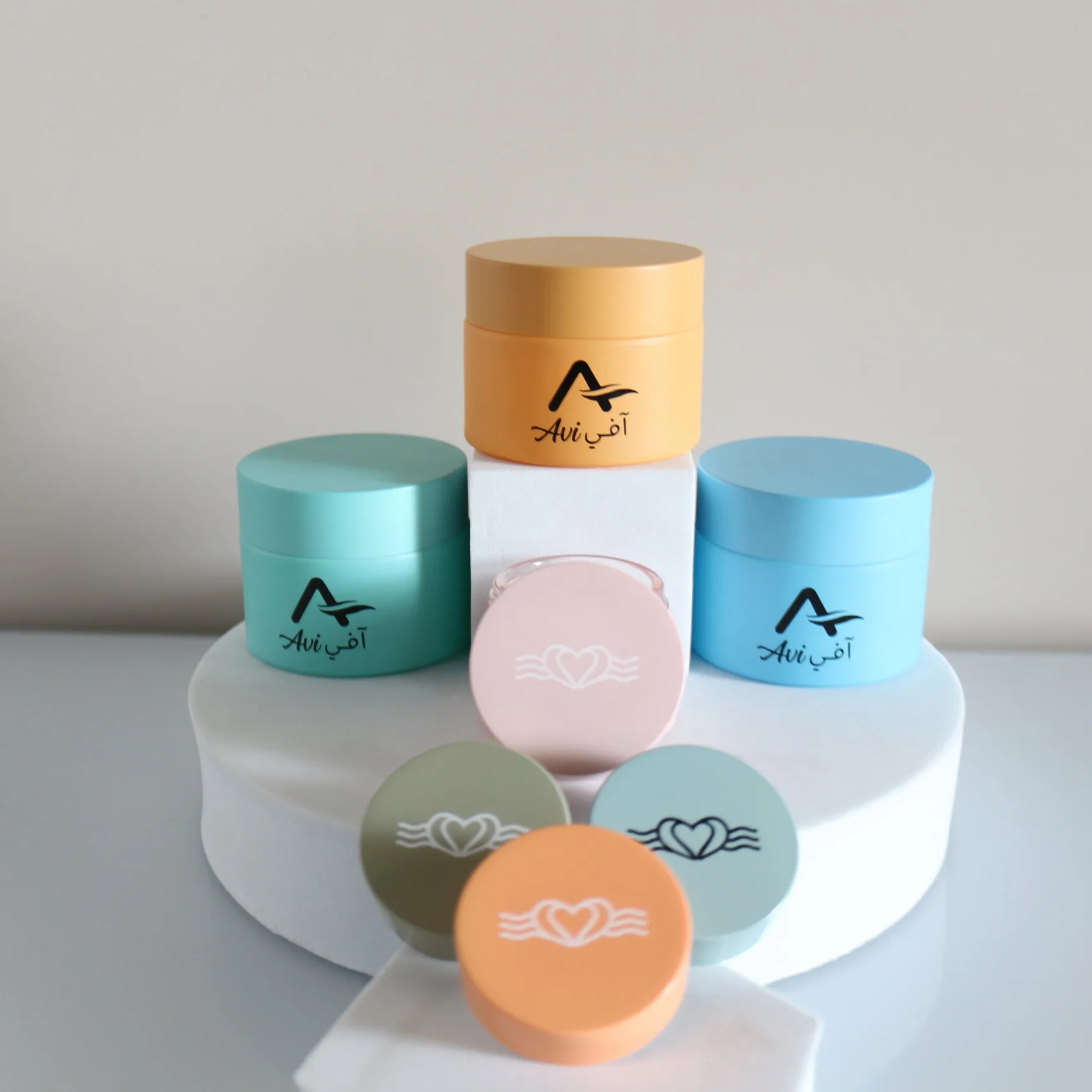 Pink brown screws design 5 10 15 30 50 100 ml 2 oz eco friendly cosmetic containers skincare packaging creme butter lotion jar