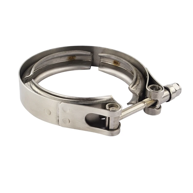 Customized size wholesale price 201 304 stainless steel adjustable  V band clamp