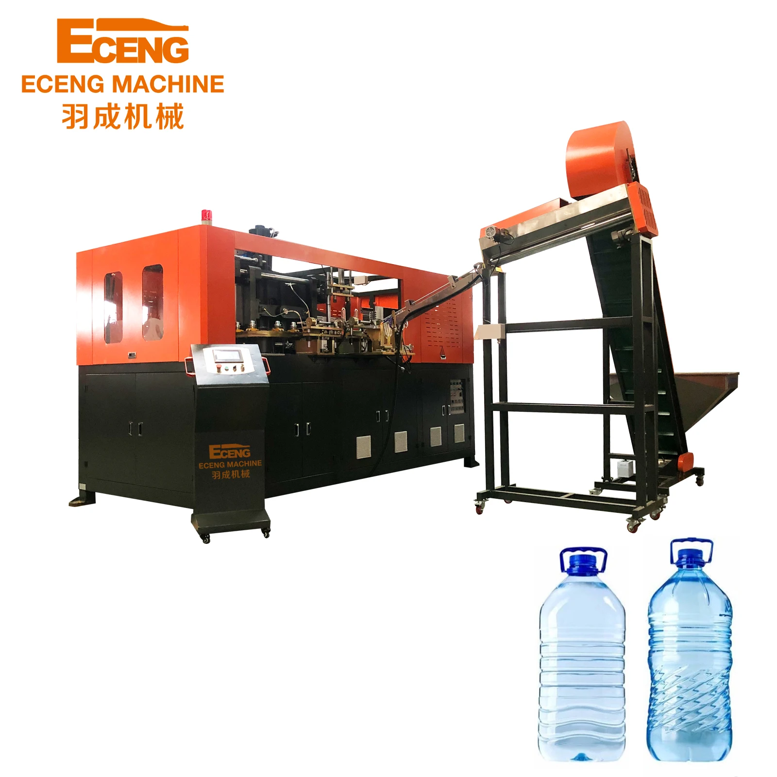 Factory price two cavity full automatic pet bottle blowing machine for 5 liter bottles making machines