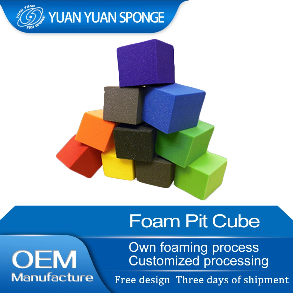 Cheap Price Foam Pit Gymnastics Foam Cubes Espuma Foam For Kids Playing Trampoline Pool