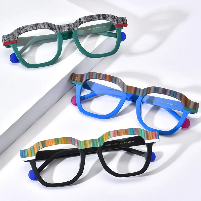 Matte Square Frames Can Be Matched With Myopia Joint Multi-color Square Matte Acetate Optical Frame