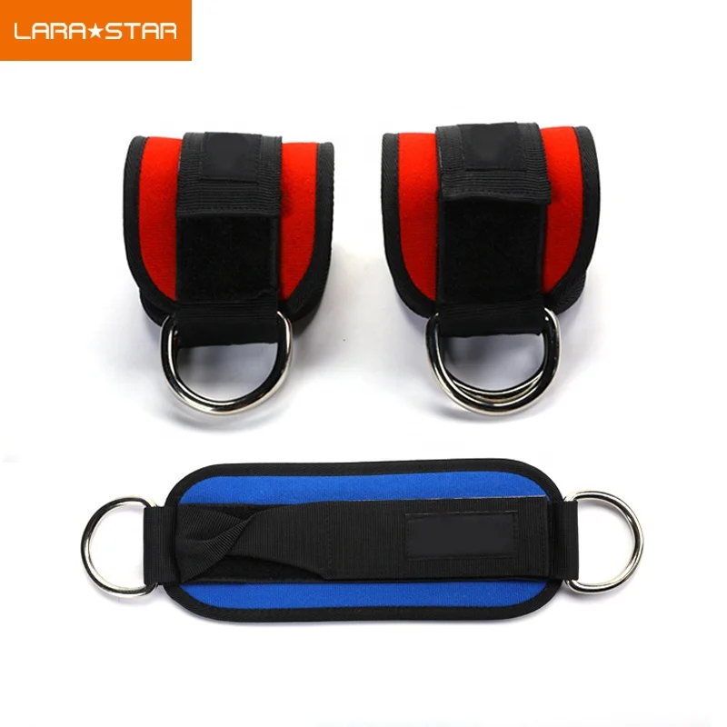 Wholesale Weight Lifting Gym Fitness eva Ankle Cuffs with Buckle Ankle Straps For Cable Machines