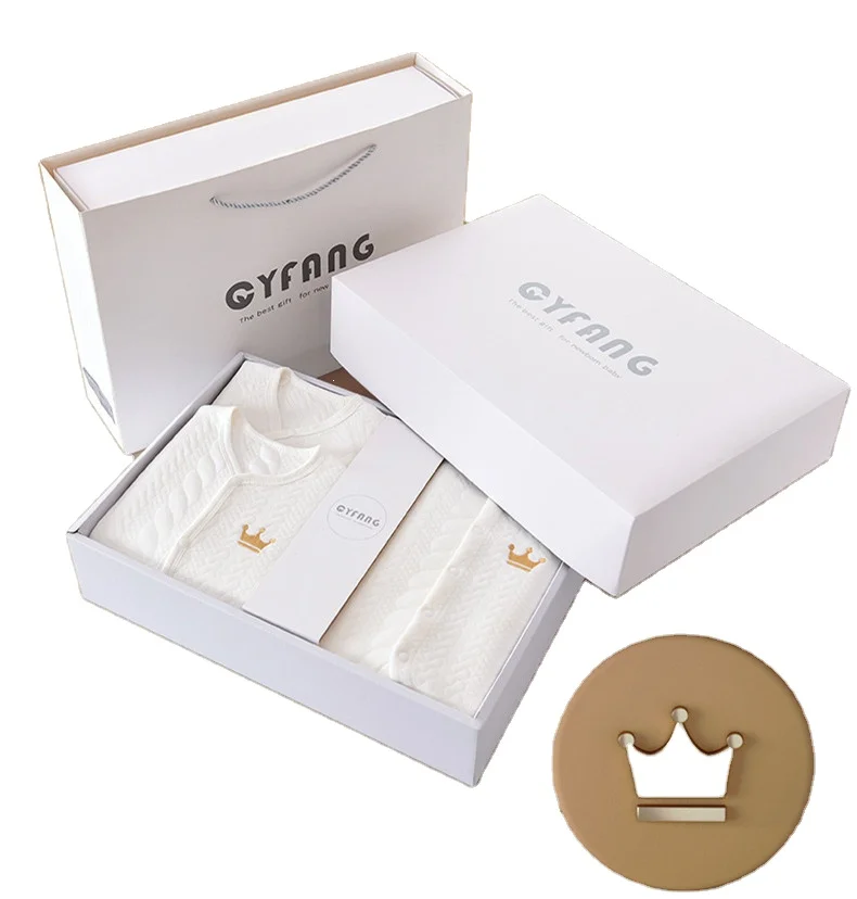 2023 Newborn Baby Kids Gift Clothing Sets Soft Cotton Layette 20 Pieces Baby Romper Sets Newborn Bodysuit Blanket Beanie Spring