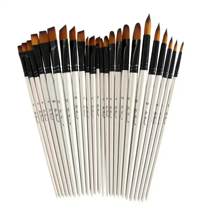 2023 Hot Selling 10 Pcs /set Artist Watercolor Oil Paint Brush High Quality Painting Brushes For Watercolor
