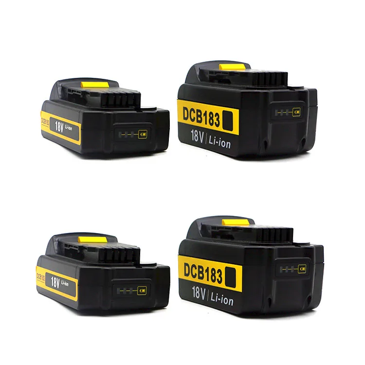 Factory outlets 18v 5Ah lithium power tool generic batteries for DeWALT DCB183 DCB184B DCB201-2 DCB185 BL1830 Cordless tool