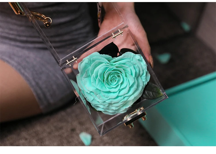 2023 new flower preservation preserved flowers rose bag eternal roses preserved flowers bag