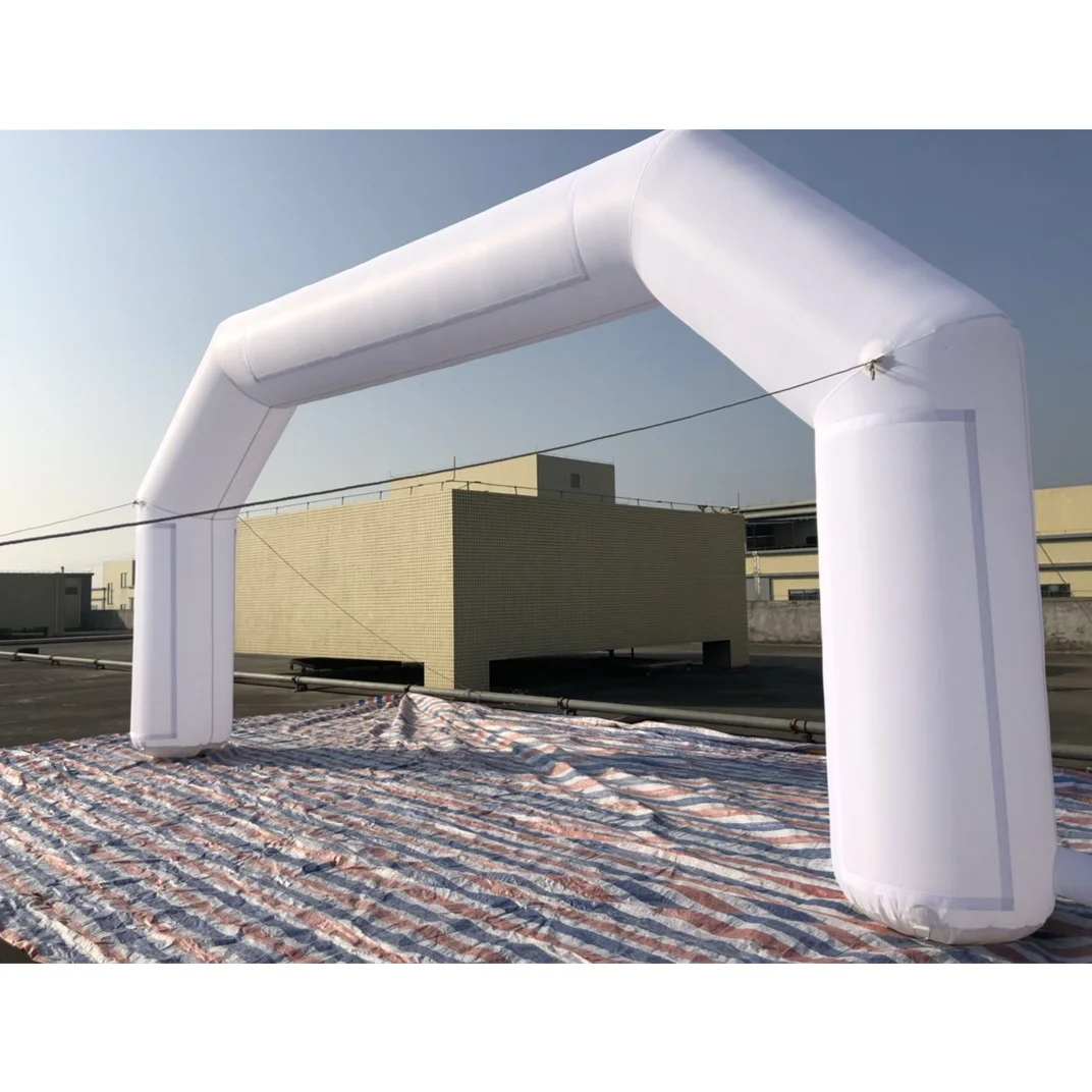 Hot Selling Inflatable White Archway With banner For Advertising/Racing/ Events/Activity