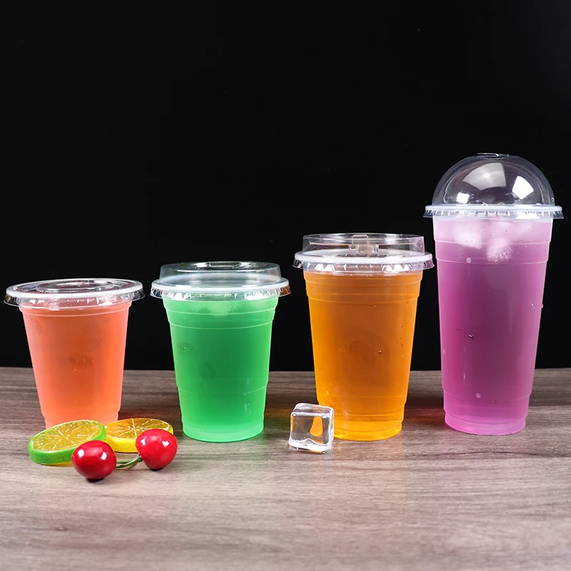 customized 22 oz custom printed takeaway disposable plastic pp milk tea cup for bubble boba beverage of drink