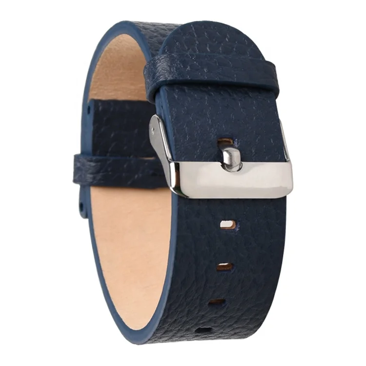 Hirsch nagata black leather watch straps 22 mm