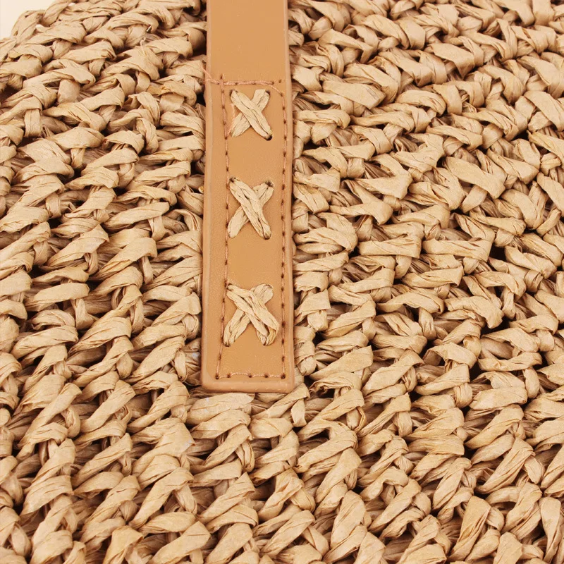 2023 new fashion summer large beach shoulder bags women handbag straw bag