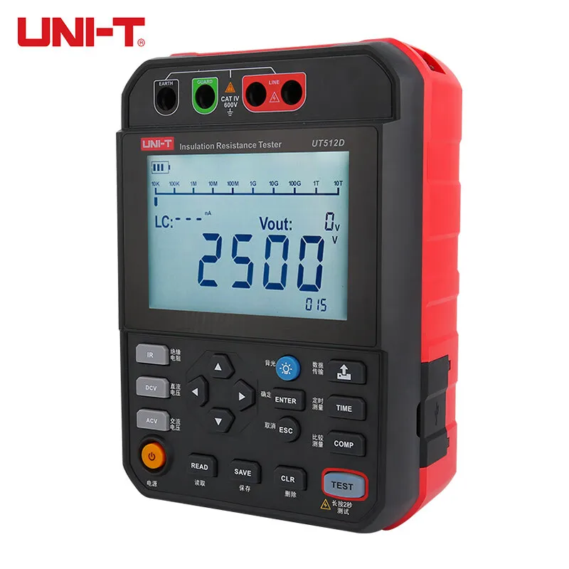 UNI-T испытания промышленного класса UT512D специальный Омметр портативный тестер