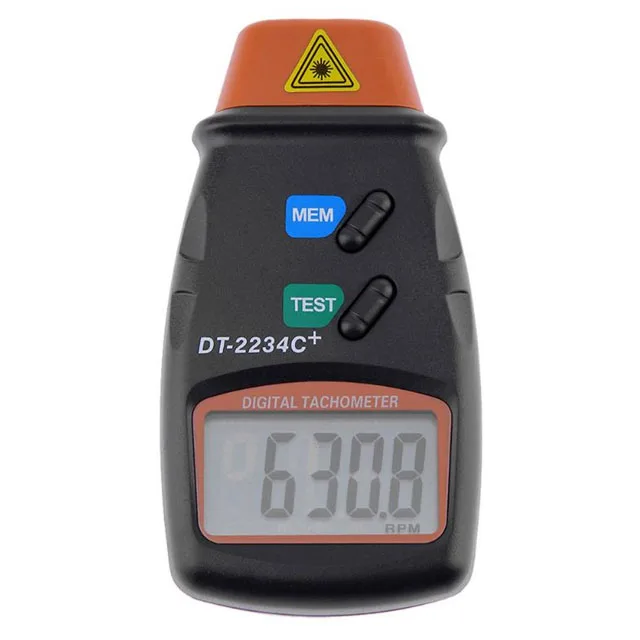 Handheld Digital RPM Tachometer Non-contact LCD Laser