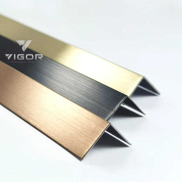 
Factory price stainless steel tile profiles ceramic tile trims for wall corner decoration metal tile accessories 