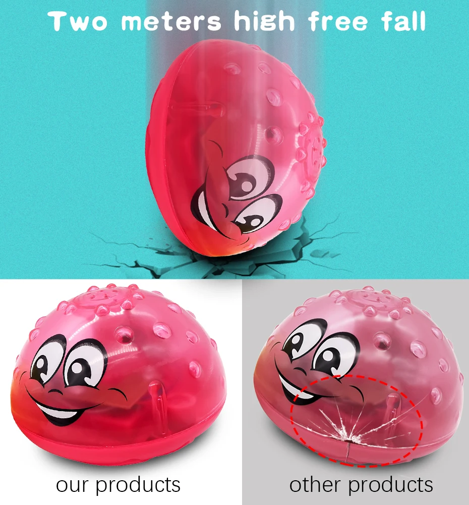 Bath Toys Ufo Style Spray Water Rotate with Light Shower Kids Toys for Children Toddler Swimming Party Bath LED Light Toys