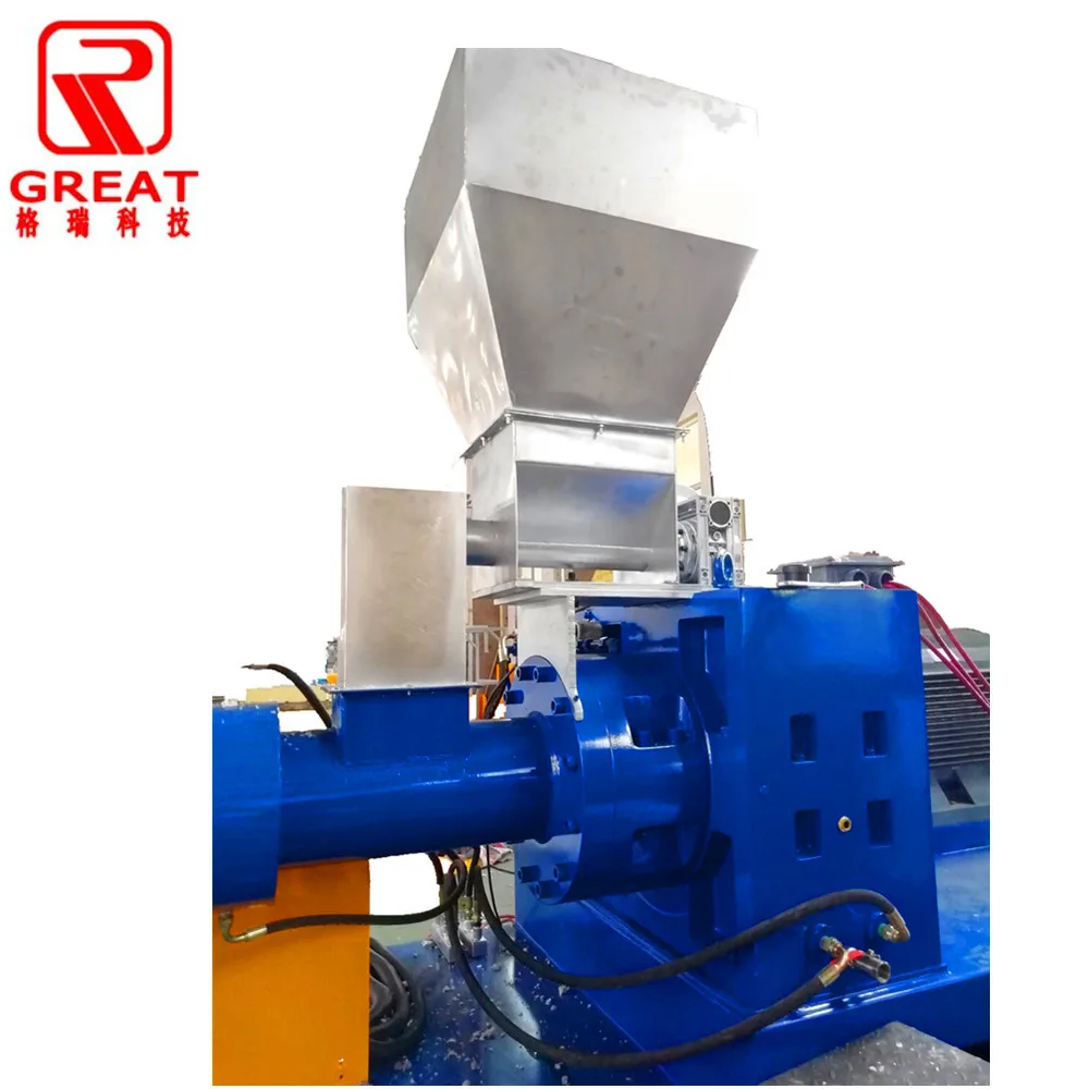 500kg/hour waste film woven bag pelletizing line plastic recycling granulating machine