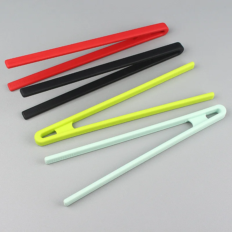 Funny Design Long Handle Kitchen Utensils Silicone Tweezers Toaster Tong Barbecue Clip