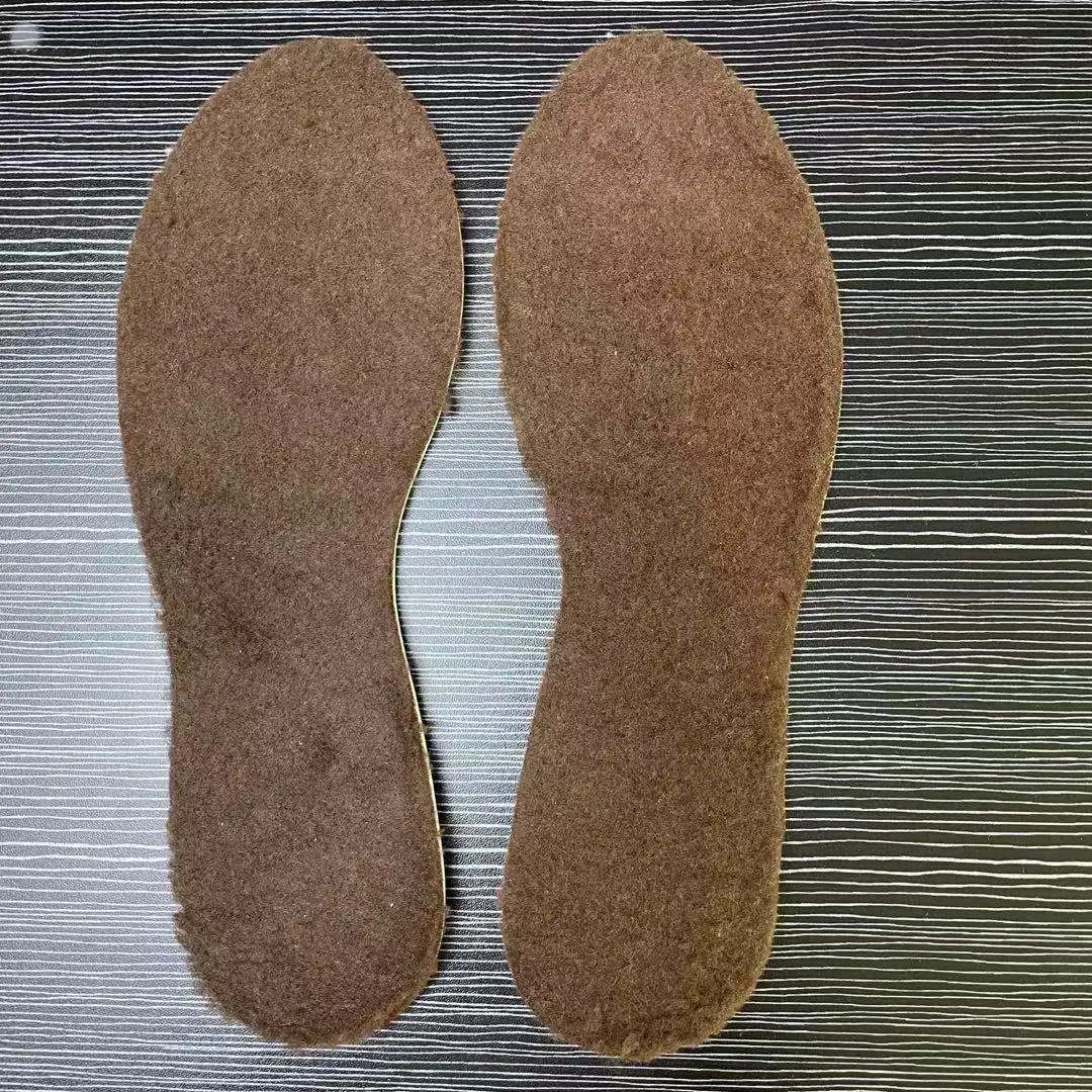 
wholesale Cuttable Size Comfort latex wool insole winter keep feet warm insoles 