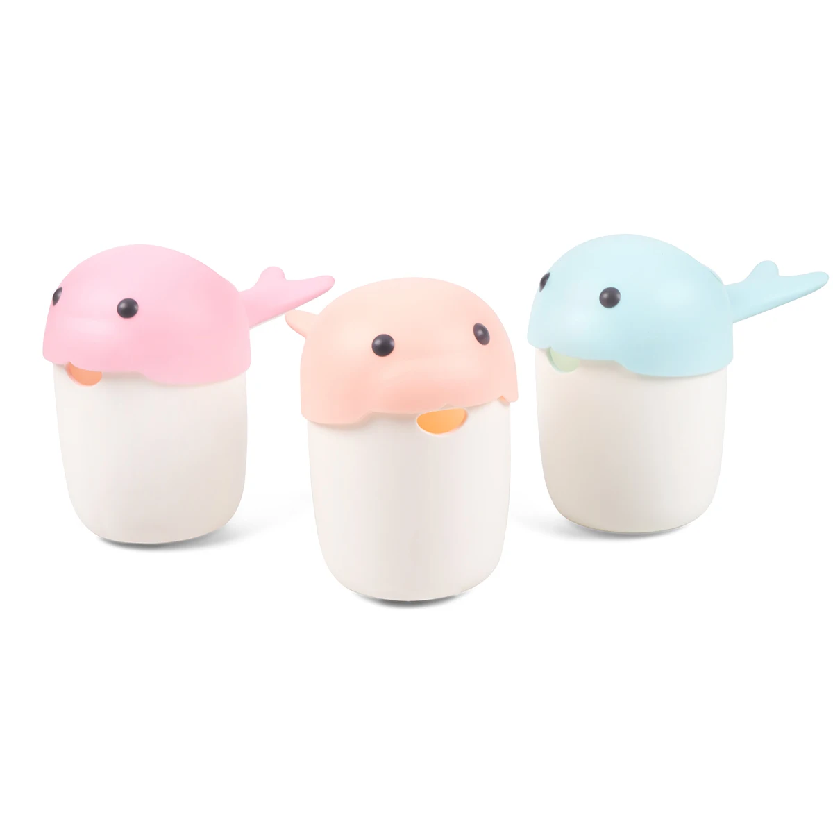 New design whale shape shampoo cup rinse cup for kids hair washing for bathroom use