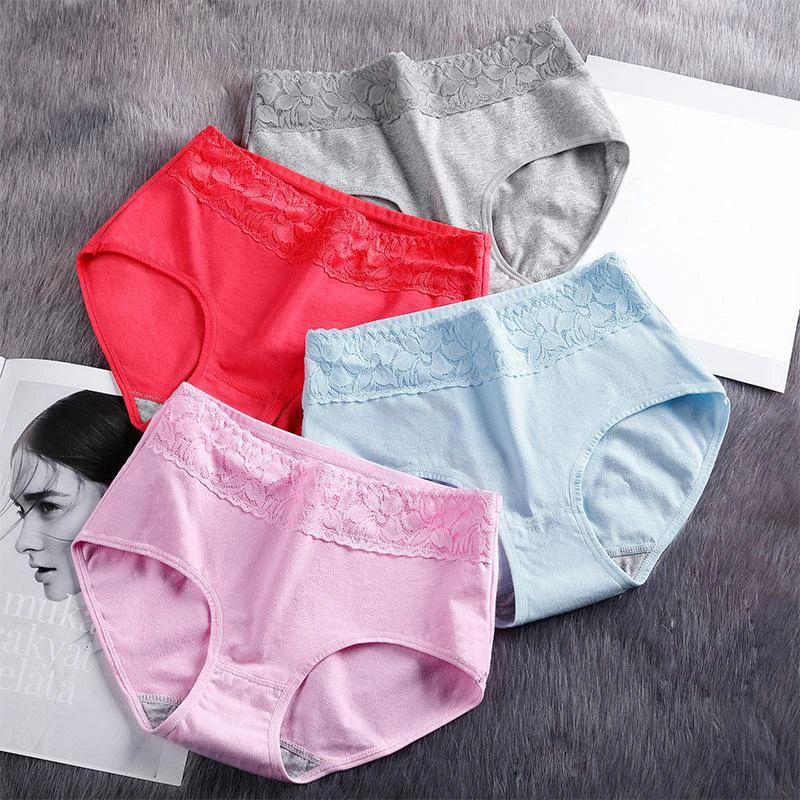 
Wholesale Leak Proof Menstrual Panties Female Breathable Underwear Women Cotton Briefs 