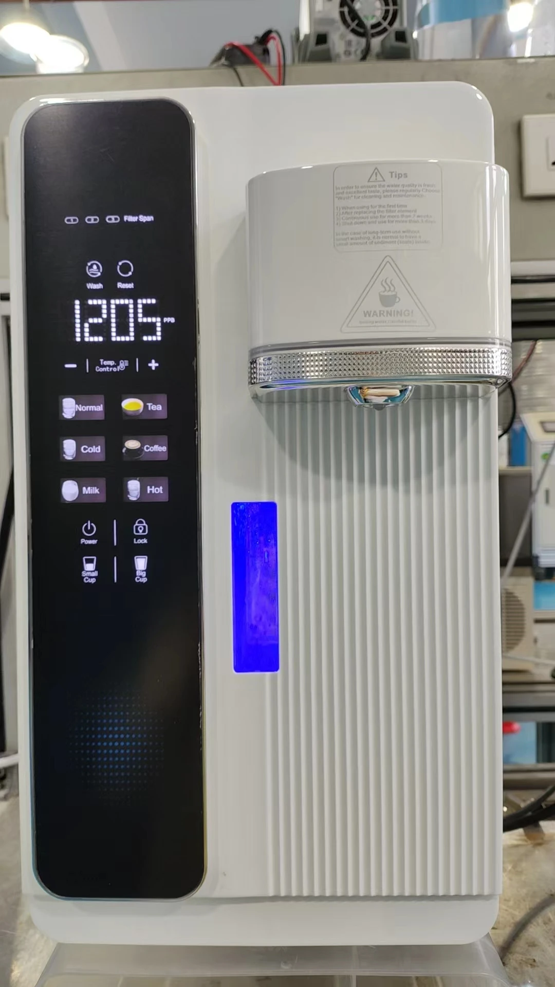 China manufactory customized countertop water purifier machine hot water dispenser osmosis water filter system