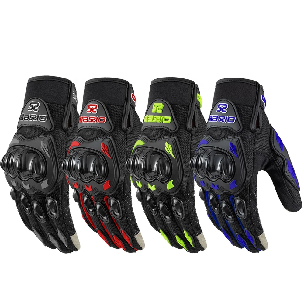Newest Upgraded Summer Motorcycle Gloves Dual Finger Touchscreen Cycling ATV MTB Breathable Guantes Moto Luvas Bike Riding Glove