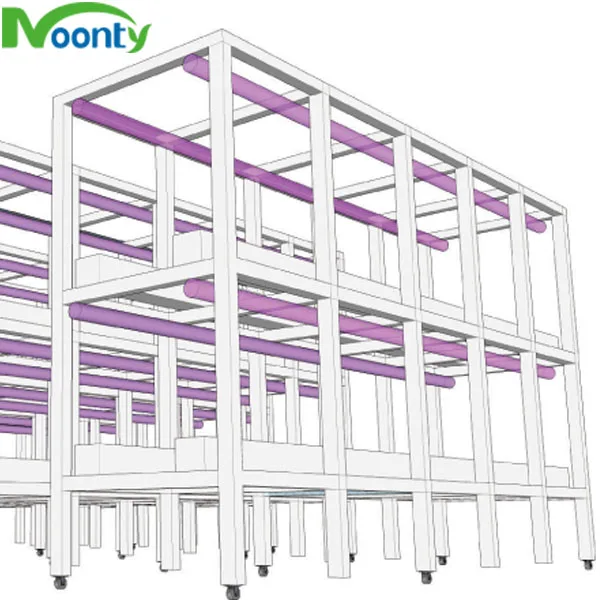 Agricultural Greenhouses Hydroponics System Container Vertical Farms Agriculture NFT Hydroponic System for Lettuce/Greens