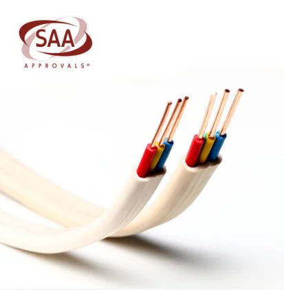 AS/NZS5000 Saa Standard 2 core PVC power cable Earth TPS 3x1.5 Flat Cable