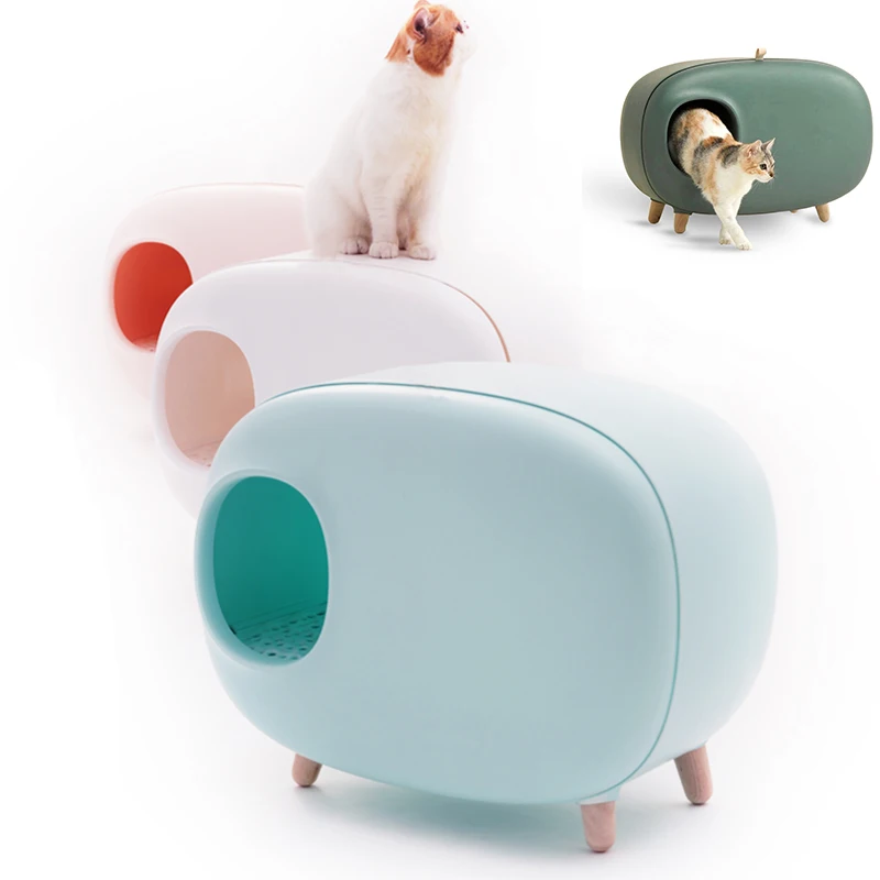 
Amazon Hot Products luxury Simple design closed cat litter box 