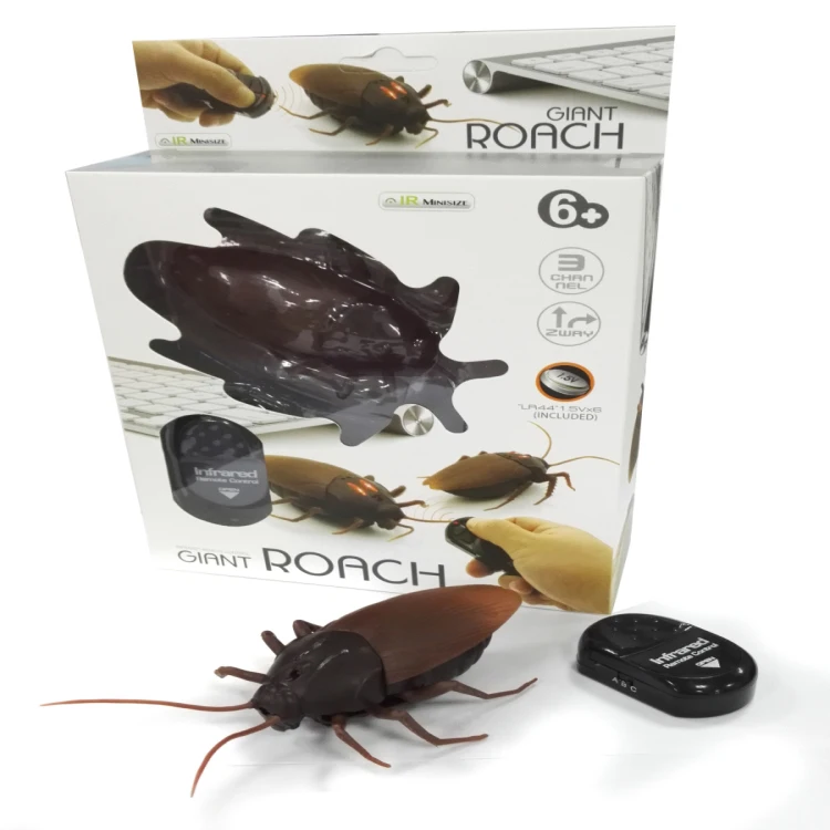 IQOEM simulates infrared sensor remote control spider Ant cunning animal trick toy infrared remote control electric cockroach