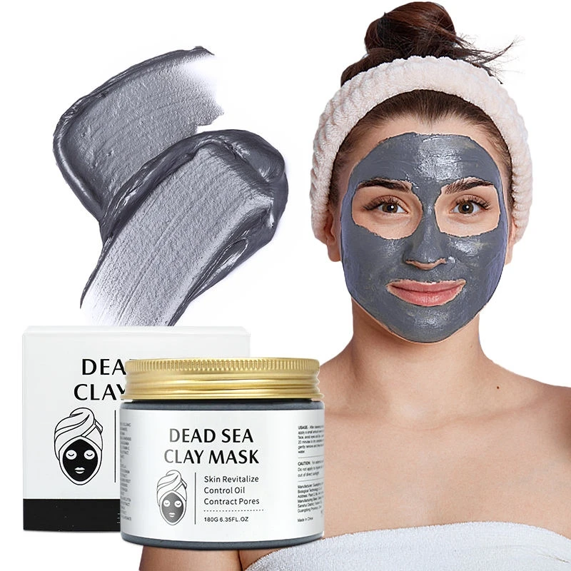 Custom Logo Oil Control Anti Acne Clay Mask Private Label Pink Turmeric Green Tea Dead Sea Mud Kaolin Clay Facial Mask