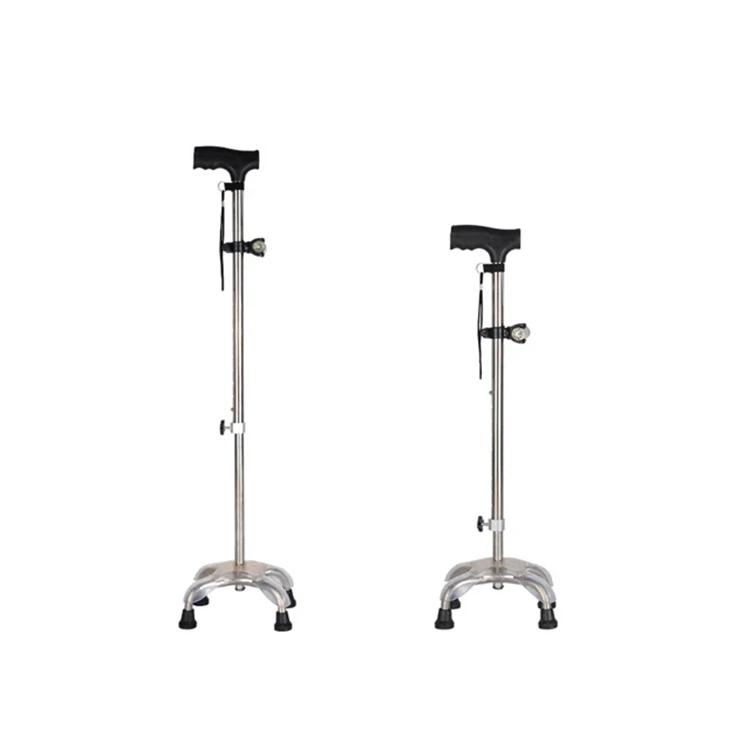 Economic OEM/ODM Hospital Adjustable Height Stick Crutches Aluminum Alloy Walking Cane For E lderly And Disabled