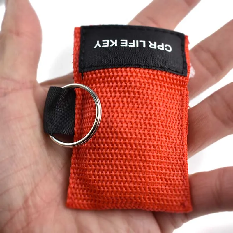 
Wholesale high quality custom logo cpr face shield keychain breathing face mask 