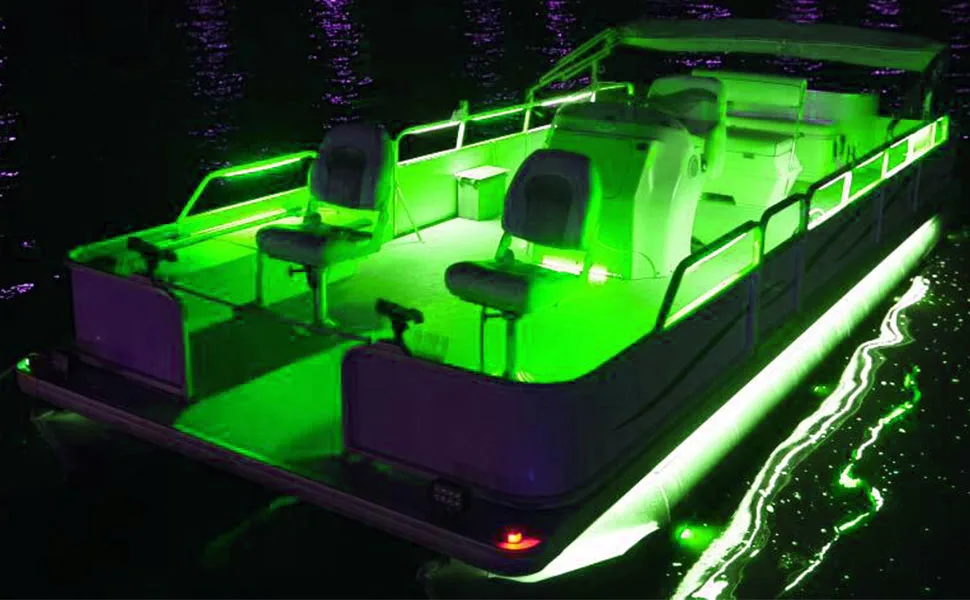 High Quality Waterproof Pontoon Boat Light, Marine Led Light Strip for Duck Jon Bass Boat Sailboat Kayak Flex Lighting