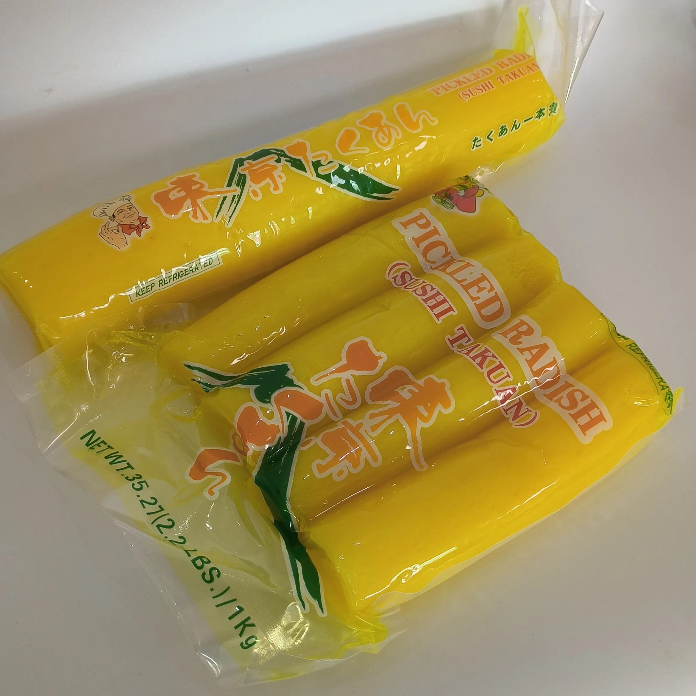 Japanese Sushi Slice Korean Takuan Seasoned Preserved Salted Pickled Radish Pickles Kimchi