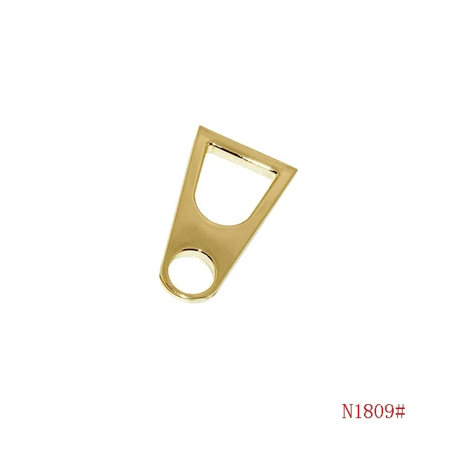 Custom high quality zipper puller hardware metal zip pullers slider bag zipper pulls for luggage accessories