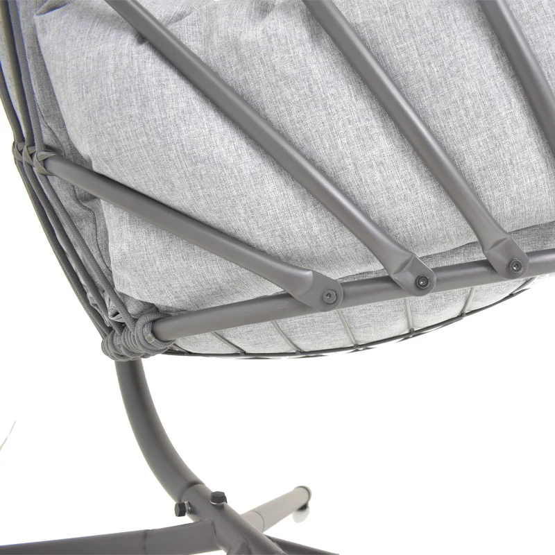 Hot Sale Steel Hanging Swing Chair Egg Outdoor Patio Kids Garden Balcony Modern Hanging Chair with Stand